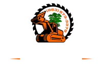 Triple D land clearing logo with excavator.